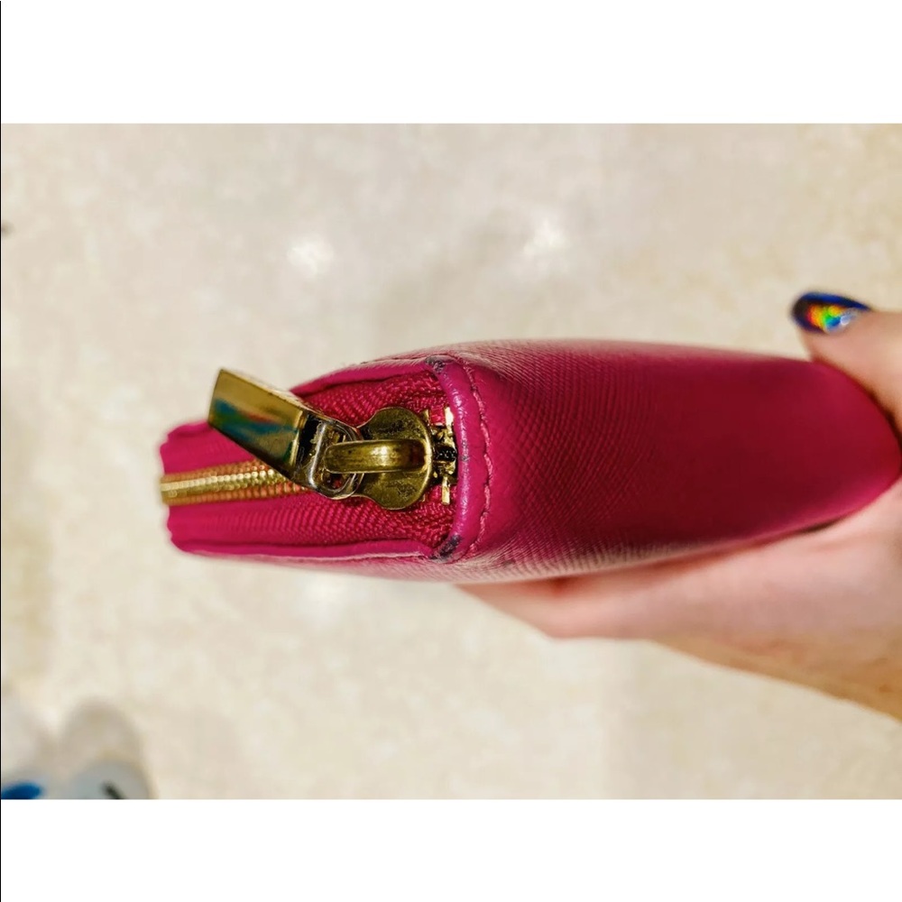 Tory Burch Robinson Zip Continental Wallet, Pink - Picture 4 of 5